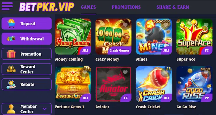 bet-pkr-game-variety